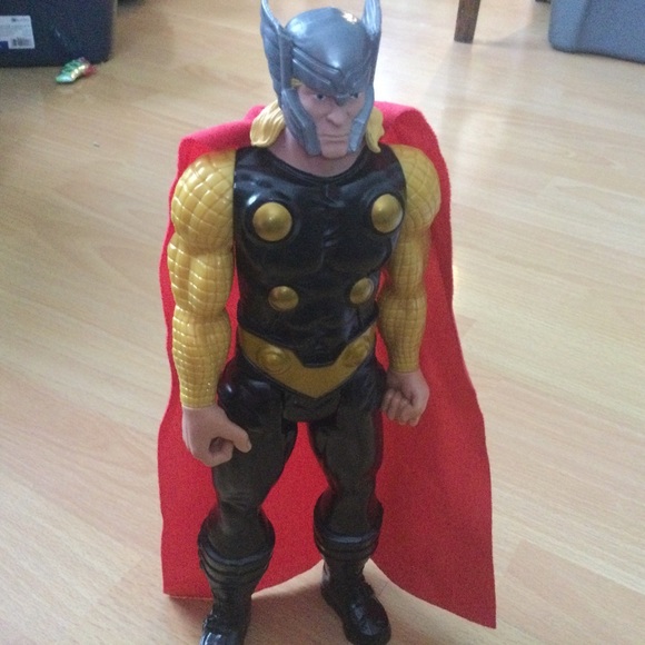 2013 Marvel Thor Hasbro Avengers Figure 12” Gold Arms - Picture 9 of 9